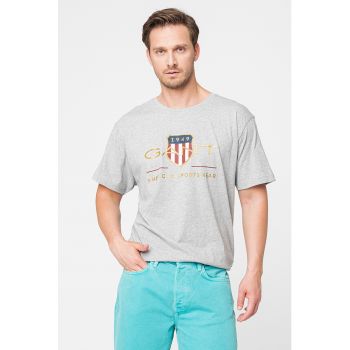 Tricou regular fit cu imprimeu logo Archive Shield