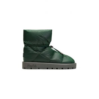 Flufie cizme de iarna Metallic culoarea verde de firma originali