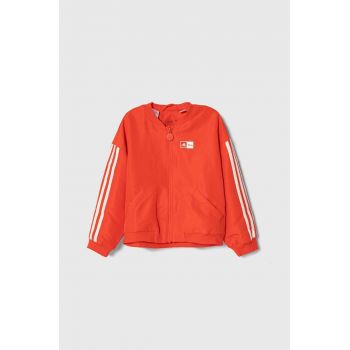 adidas geaca bomber pentru copii culoarea rosu