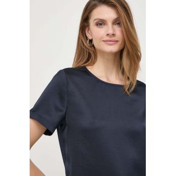 Weekend Max Mara bluză femei, culoarea bleumarin, uni 2415940000000