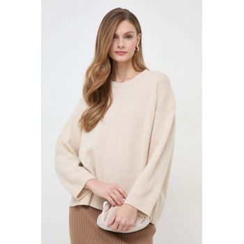 Weekend Max Mara pulover de lână femei, culoarea bej 2415360000000