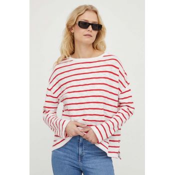 Levi's longsleeve din bumbac culoarea rosu