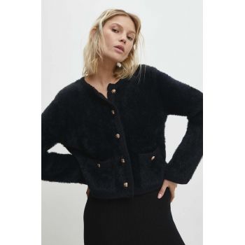 Answear Lab cardigan femei, culoarea negru, light