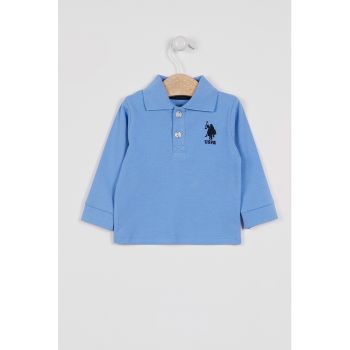 Bluza polo cu logo la reducere