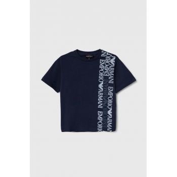 Emporio Armani tricou de bumbac pentru copii cu imprimeu