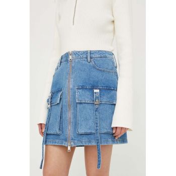 Gestuz fustă din denim mini, dreaptă 10908709