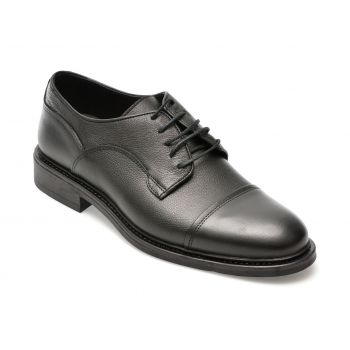 Pantofi eleganti OTTER negri, 2388, din piele naturala