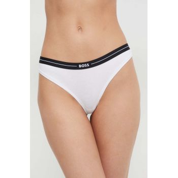 BOSS tanga 3-pack culoarea alb 50510030