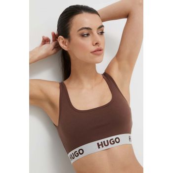 HUGO sutien culoarea maro, uni 50480172