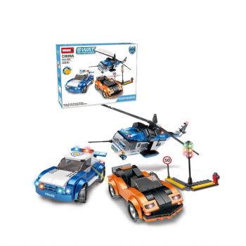 Set Joc Constructie STEM tip Lego Police, 535 piese