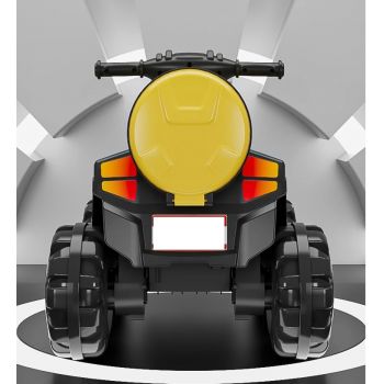 Atv electric cu scaun din piele si lumini Nichiduta Race Yellow