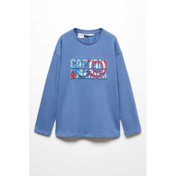 Bluza cu imprimeu Captain America