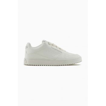 Emporio Armani sneakers din piele culoarea bej, X4X636 XR070 00894