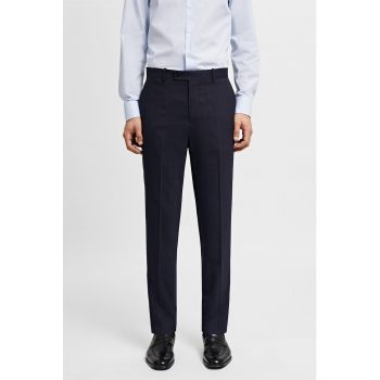 Pantaloni slim fit eleganti din amestec de lana Breda