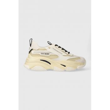 Steve Madden sneakers Possession-E culoarea bej, SM19000033