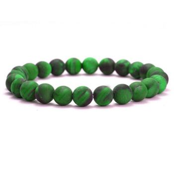 Bratara din ochi de tigru verde 4-45mm pe elastic 19cm sfere