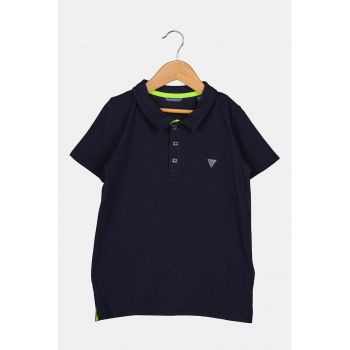 GUESS - Tricou polo cu logo discret