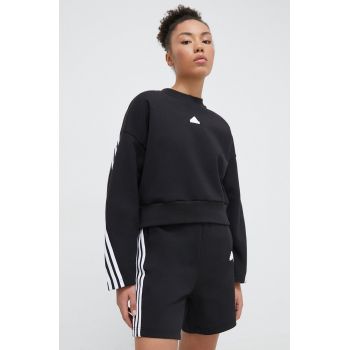 adidas bluză femei, culoarea negru, cu imprimeu  IP1549