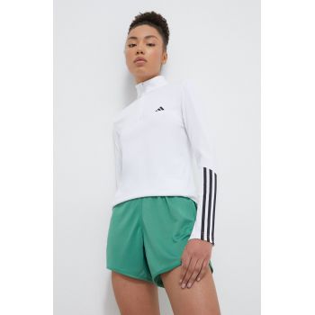 adidas Performance hanorac de antrenament Hyperglam culoarea alb, cu imprimeu IN6840