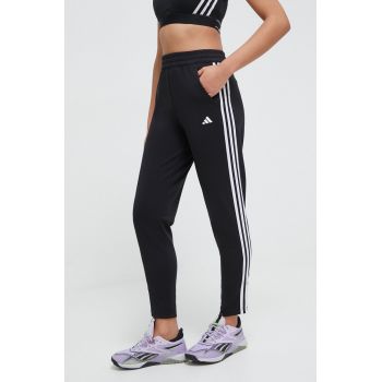 adidas Performance pantaloni de antrenament Training Essentials culoarea negru, cu imprimeu HZ5646