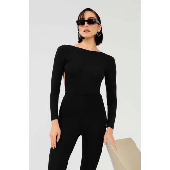 Saint Body bluza femei, culoarea negru, neted