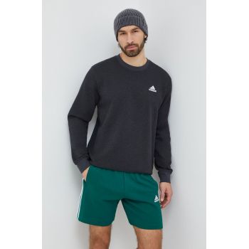 adidas bluză bărbați, culoarea negru, uni IN7128