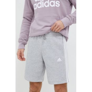 adidas pantaloni scurți bărbați, culoarea gri, melanj IJ6485