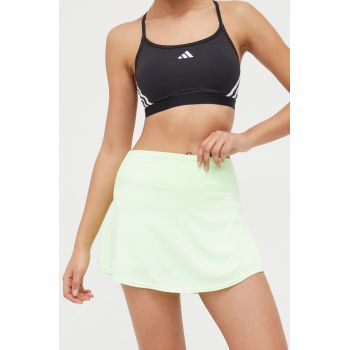 adidas Performance fustă sport culoarea verde, mini, evazați IS7247