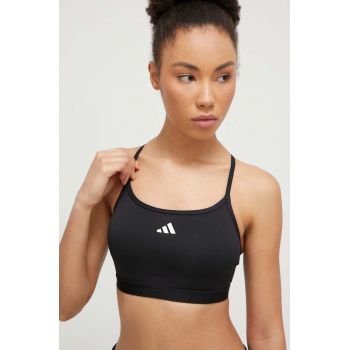 adidas Performance sutien sport Aeroreact culoarea negru IQ3388 ieftin