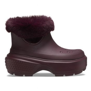 Cizme Crocs Stomp Lined Boot Bordo - Dark Cherry