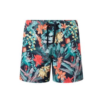 Pantaloni scurti de baie cu imprimeu floral