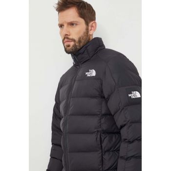 The North Face geaca barbati, culoarea negru, de iarna