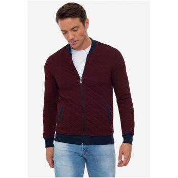 Bluza de trening bomber cu fermoar