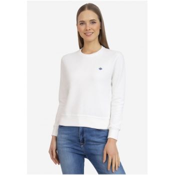 Bluza crop de trening cu decolteu la baza gatului