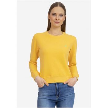 Bluza crop de trening cu decolteu la baza gatului