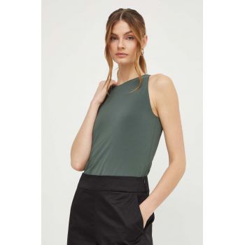 Max Mara Leisure top femei, culoarea verde 2416940000000