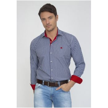 Camasa regular fit cu model in carouri