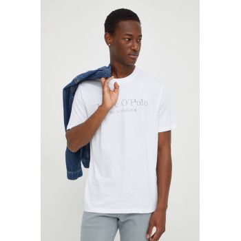 Marc O'Polo tricou din bumbac 2-pack barbati, culoarea albastru marin, cu imprimeu ieftin