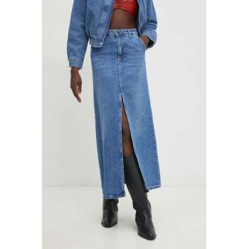 Answear Lab fusta jeans maxi, drept