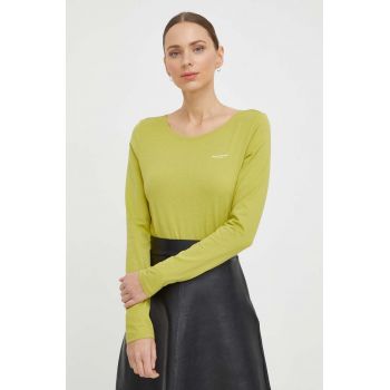 Marc O'Polo longsleeve din bumbac culoarea verde