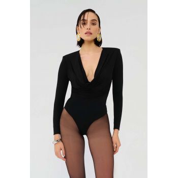 Saint Body bluza femei, culoarea negru, neted