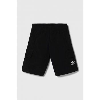 adidas Originals pantaloni scurti copii culoarea negru, talie reglabila