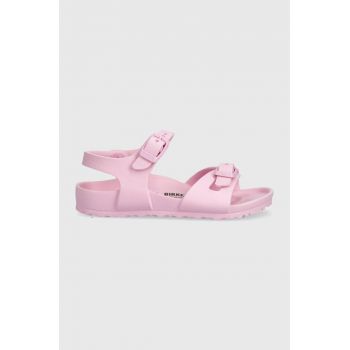 Birkenstock sandale copii Rio EVA Kids culoarea roz