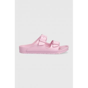 Birkenstock slapi copii Arizona EVA Kids culoarea roz