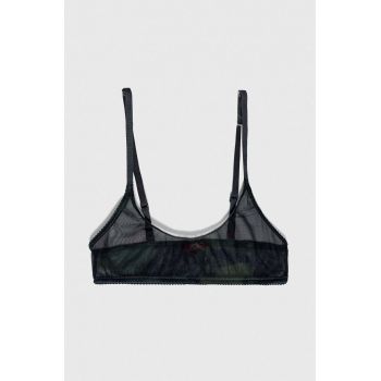 Diesel sutien culoarea negru, transparent, cu model A13100.0AKAY