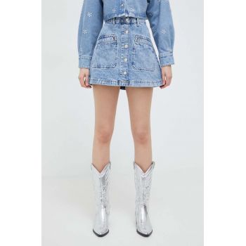 Moschino Jeans fusta jeans mini, evazati