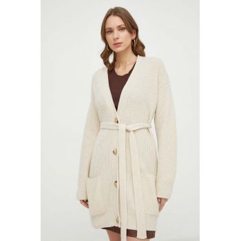 Weekend Max Mara cardigan din amestec de lână culoarea bej 2415340000000