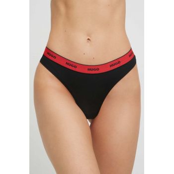 HUGO tanga 3-pack culoarea negru 50480150