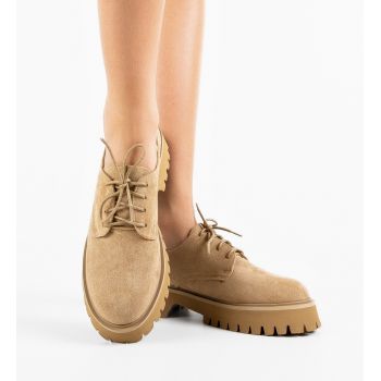 Pantofi casual dama Maisie Camel