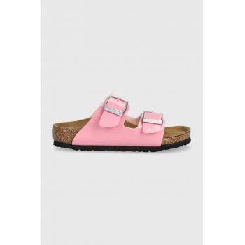 Birkenstock slapi copii Arizona Kids BF culoarea roz